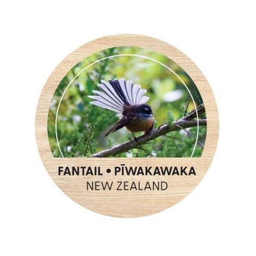 Magnet Fantail Round Wooden 70 Mm