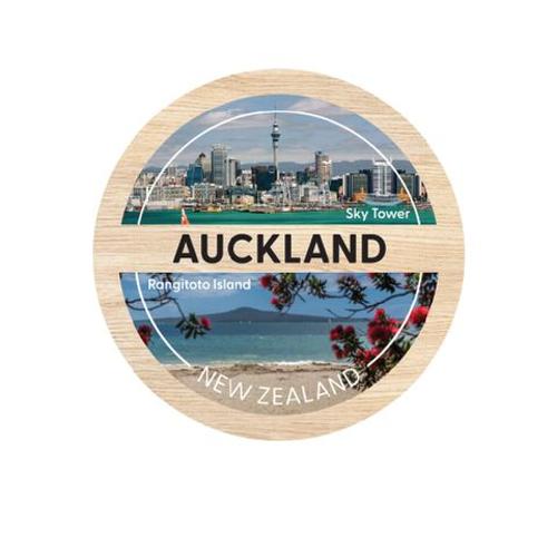 Magnet Auckland Round Wooden 70 Mm