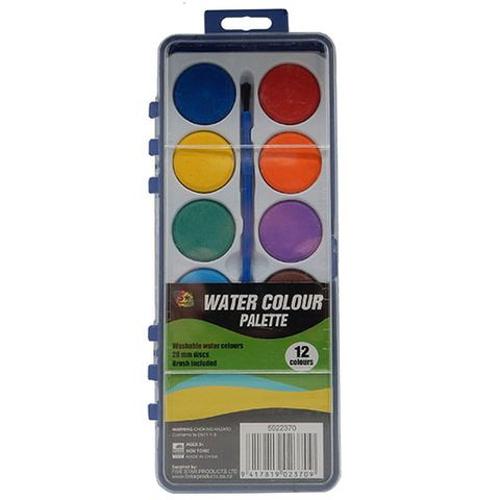 Water Colour Palette - 12 Colours