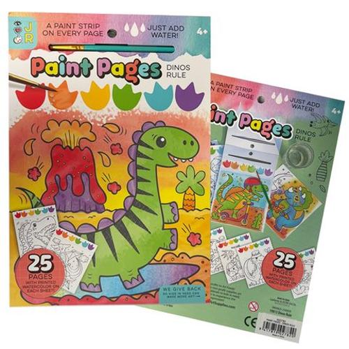 Art On The Go - Paint Pages Dinos Rule