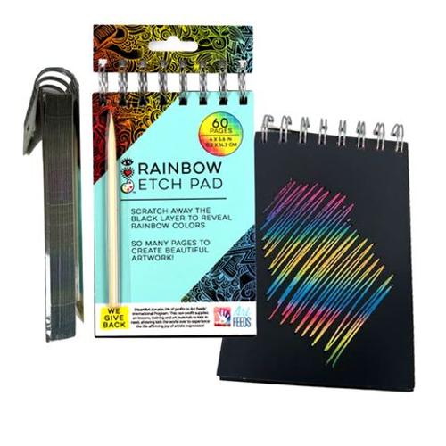 Art On The Go Rainbow Etch Pad 60 Pages