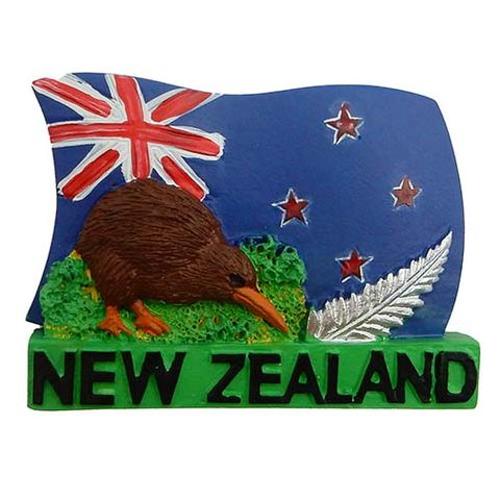 Magnet NZ Kiwi Flag Fern