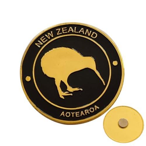 Magnet Metal Kiwi Round 4cm
