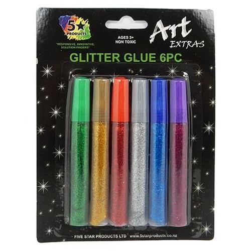 Art Extra Glitter Glue Standard 6 Pc