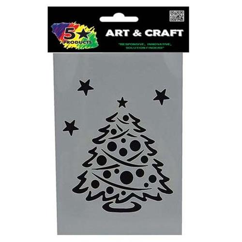 Xmas Art Extra Stencil Tree A6