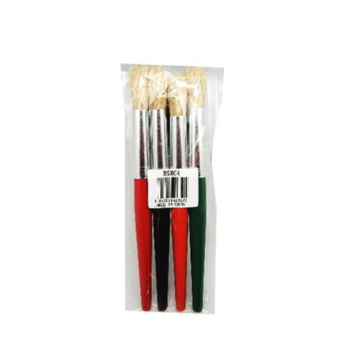 Brush Stubbie Round Coloured Set Of 4