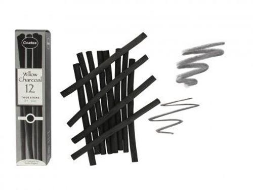 Coates Willow Charcoal Thick (7-9mm) (12