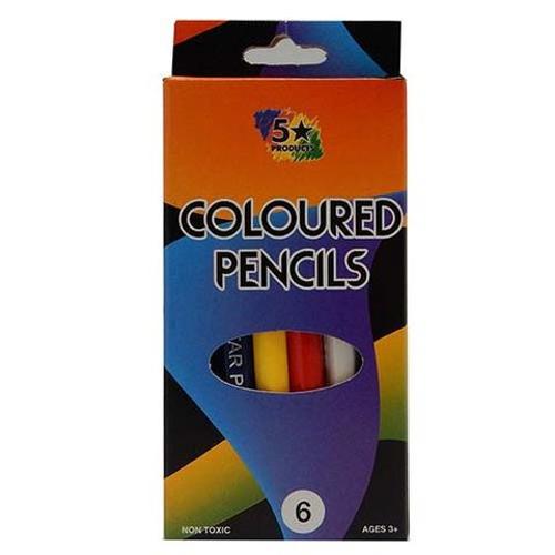 Colour Pencils 6s Half Length