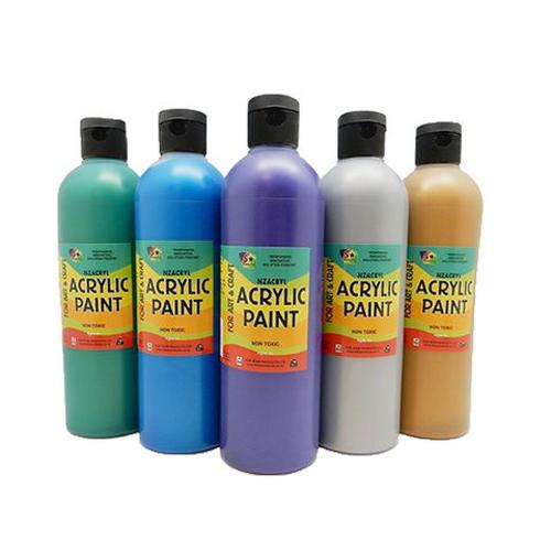 Nzacryl Metallic Red 500 Ml