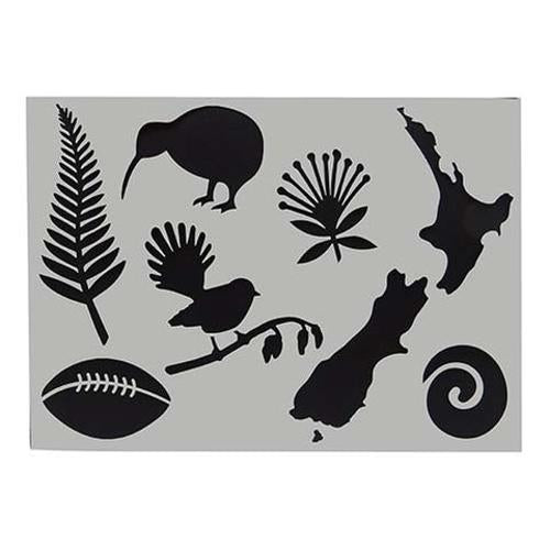 Stencil A4 Kiwiana
