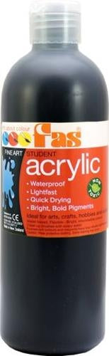 Student Acrylic Black 500ml