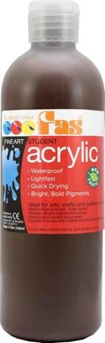Student Acrylic Burnt Umber 500ml