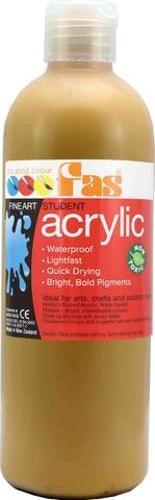 Student Acrylic Raw Sienna 500ml