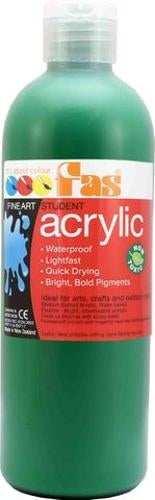 Student Acrylic Green Deep 500ml