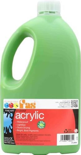 Student Acrylic Green Light 2 Litre