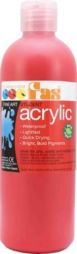 Student Acrylic Warm Red 500ml