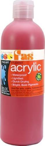 Student Acrylic Cool Red 500ml