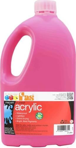Student Acrylic Magenta 2 Litre