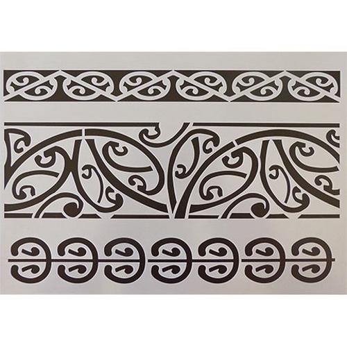Stencil A4 Maori Designs