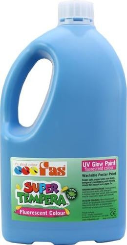 Super Tempera Fluo Blue 2 Litre