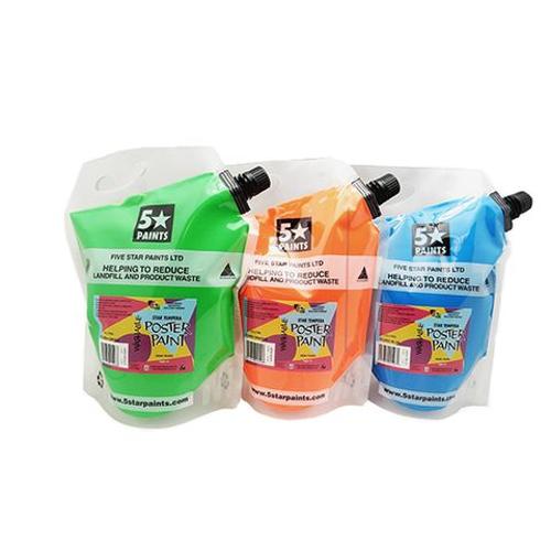 Star Tempera Fluro Pink 1.5 Litre Pouch