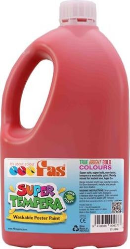 Super Tempera Red Crimson 2 Litre
