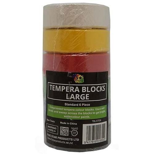 Tempera Block Large Std Pack Of 6