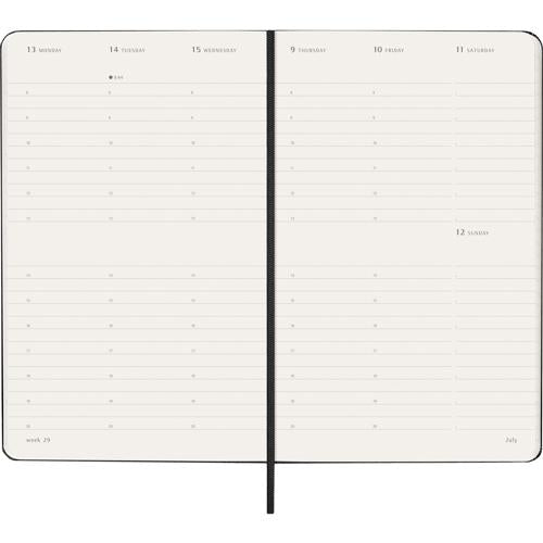 Moleskine Diary 12 Month Weekly Vertical HC Large Black 2026
