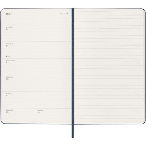 Moleskine Diary 12 Month Weekly + Notes HC Large Sapphire Blue 2026
