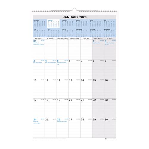 Debden Calendar Wiro 577x394mm Month to View 2026