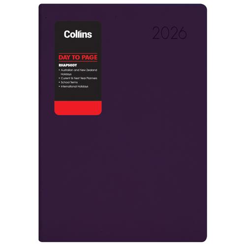 Collins Rhapsody A51 DTP Diary Royal Purple 2026 - Smartfox