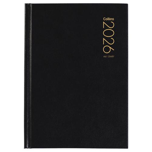 Collins Diary A61 Black 2026