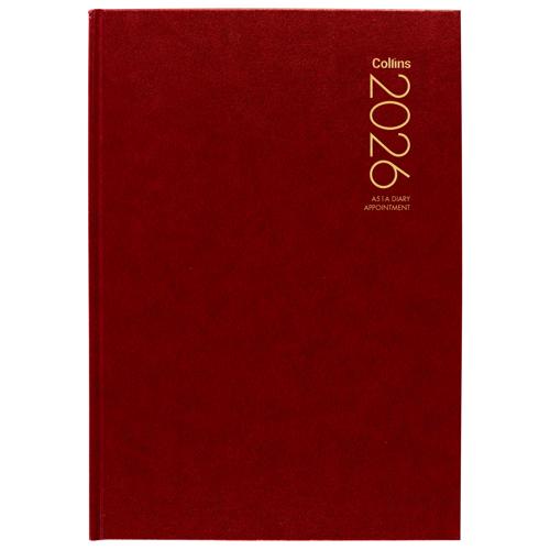 Collins Diary A51A Red Appointment 2026