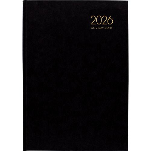 Windsor A42 2 DTP Diary Black 2026 - Smartfox