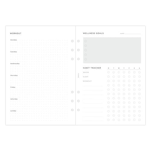 Filofax Organiser Refill Wellness Tracker Refill A5