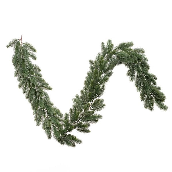 Real Touch Traditional Pine Garland Green