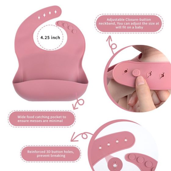 Silicone Feeding Set - Grey Blue - Baby First