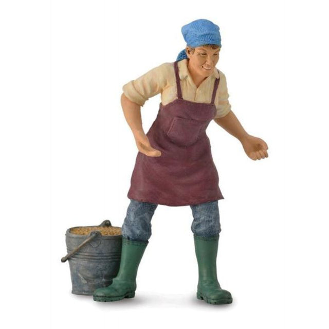 CollectA Female Farmer figurine, hand-painted and lifelike, perfect for imaginative play and learning about agriculture.