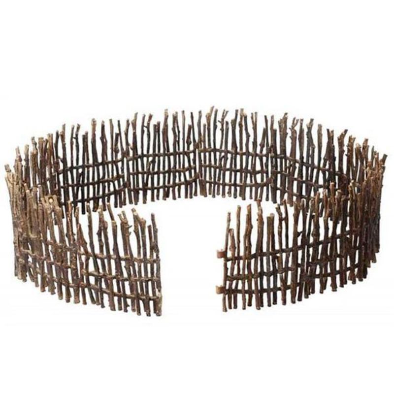 CollectA Boma Fence, a 110 cm long, hand-painted toy fence for imaginative wildlife play, safe for ages 3 and up.