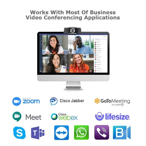 Adesso 1080P HD Webcam H4, USB, Built-In Microphone, CyberTrack H4