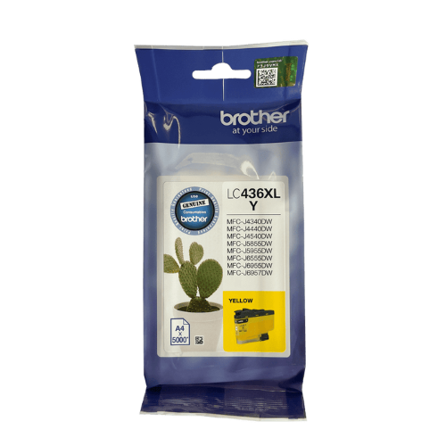 LC436XL / LC436XLY Brother Original Cartridge Yellow