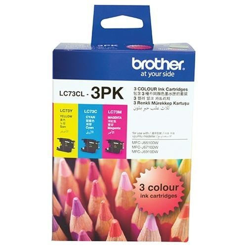 LC73 / LC 73 / LC73CL3 Value Pack Brother Original Cartridge
