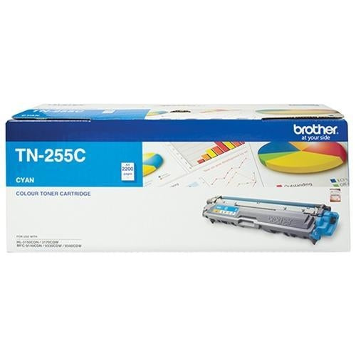 Brother TN255 / TN 255C Cyan Genuine Toner