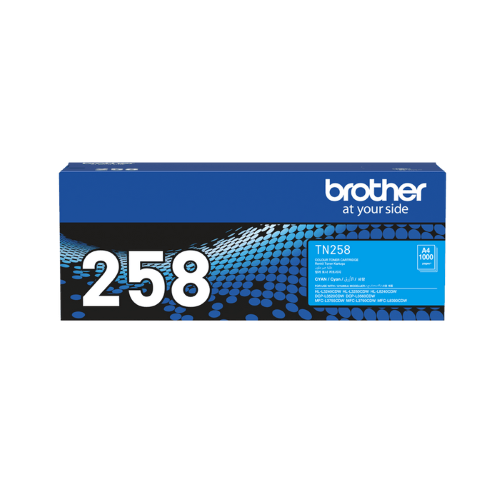 Brother TN258 Genuine Cyan Toner Cartridge
