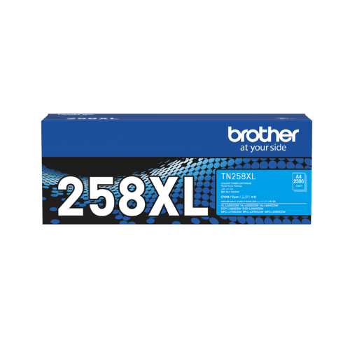 Brother TN258XL Genuine Cyan Toner Cartridge