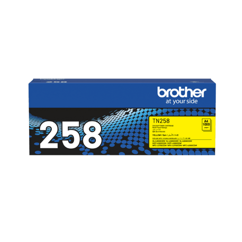 Brother TN258 Genuine Yellow Toner Cartridge