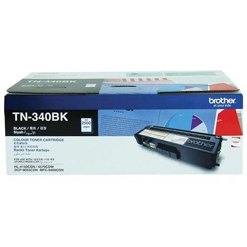 Brother TN340 / TN 340BK Black Genuine Toner