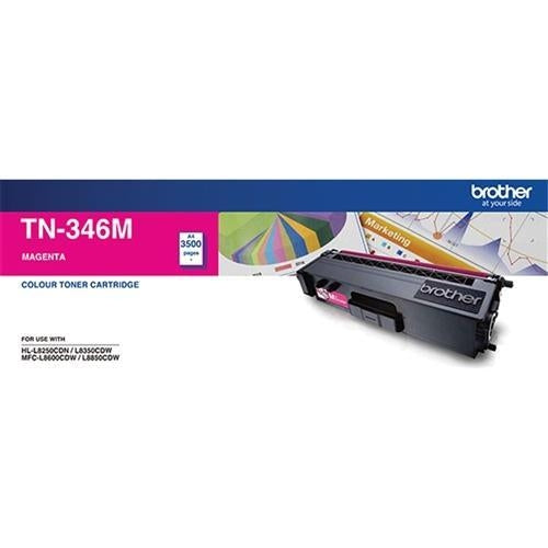 Brother TN346 / TN 346M Magenta High Yield Genuine Toner