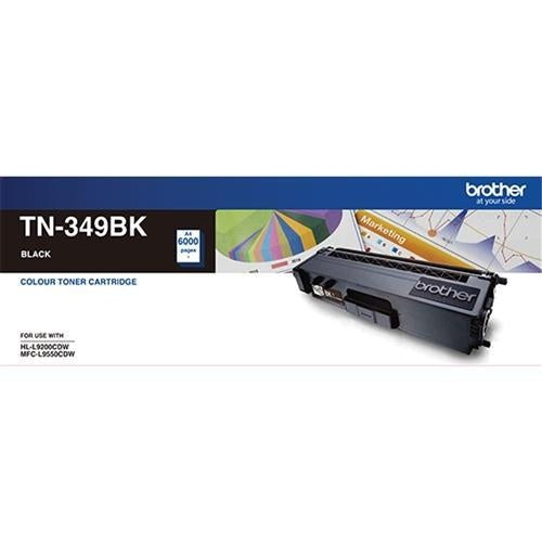 Brother TN349 / TN 349BK Black High Yield Genuine Toner