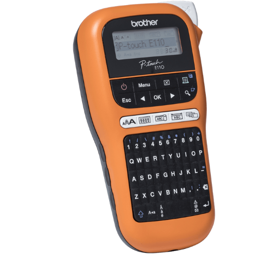 Brother PTE110VP Handheld Electrician Label Printer Including Carry Case